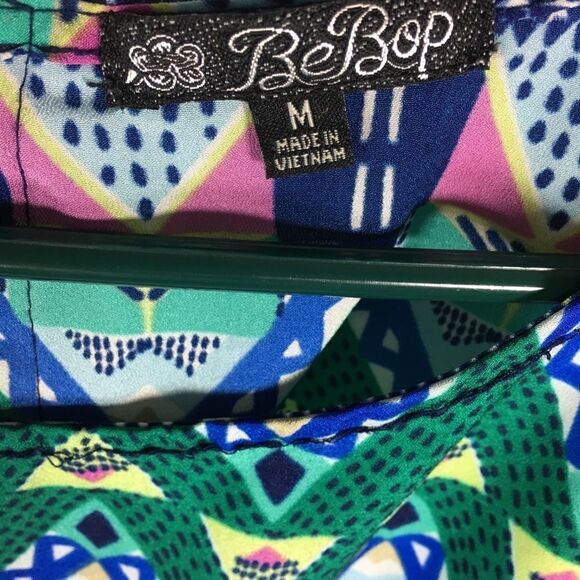 BeBop Womens Summer Dress - Geometric SZ M - Picture 3 of 5
